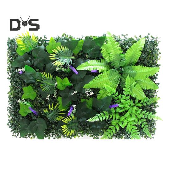 40x60CM Kunstpflanzen-Wandpaneel, realistische Kunstgrün-Graswand-Hintergrunddekoration für den Innen- und Außenbereich, Garten, Sichtschutz, Heckenzaun, Sichtschutz 40x60cm B