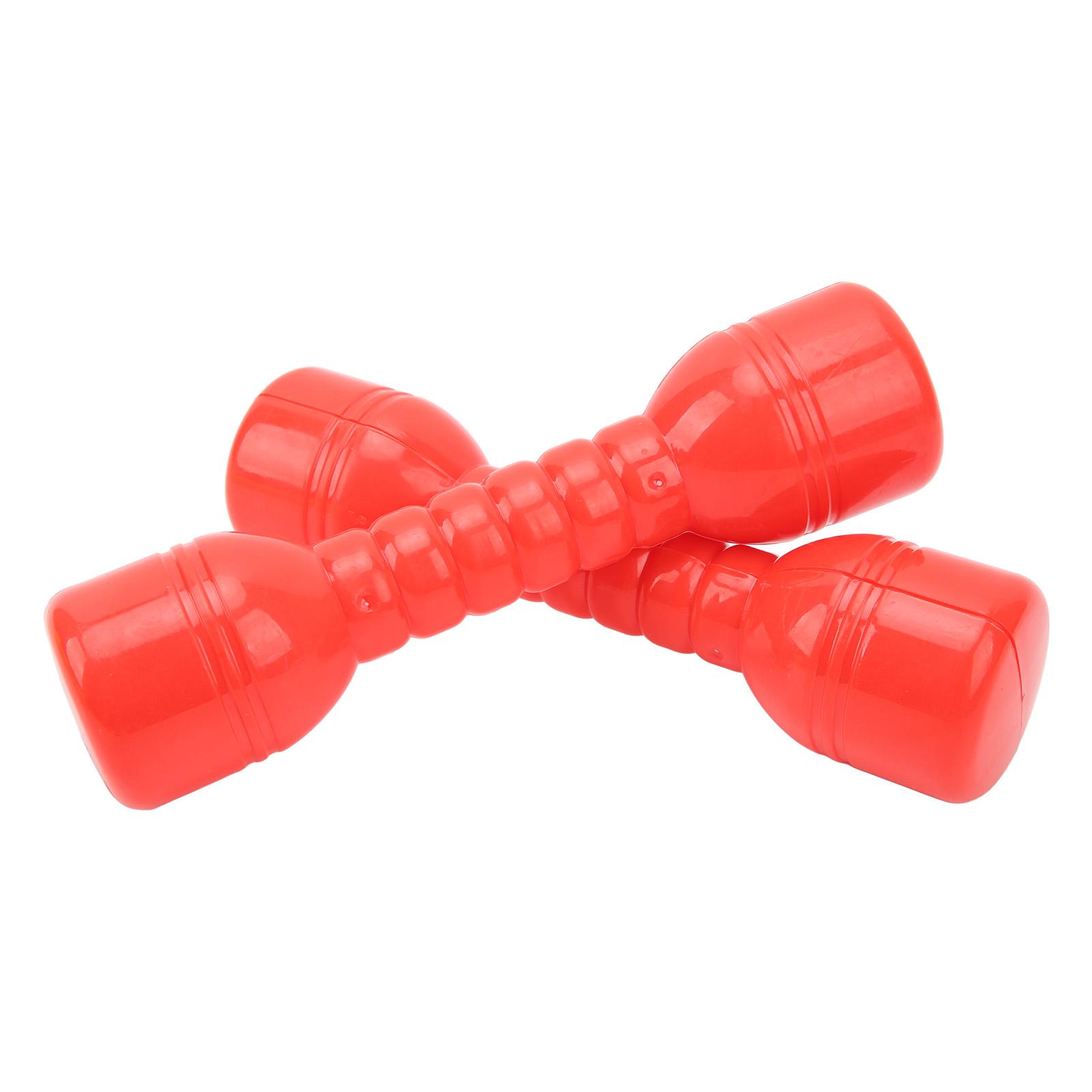 10 Stück Kinder Hantel Spielzeug ABS Kunststoff Sicher Anti Verformung Kinder Hantel Fitness Spielzeug Rot