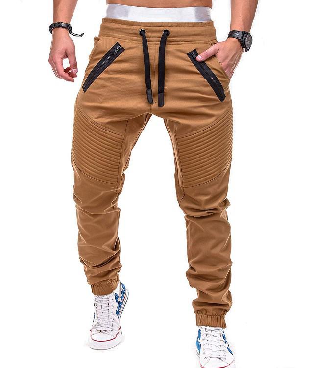 Mode Herren Outdoor Sport Hosen Jogging Harem Hosen Casual Fitness Hosen Jogginghose S khaki