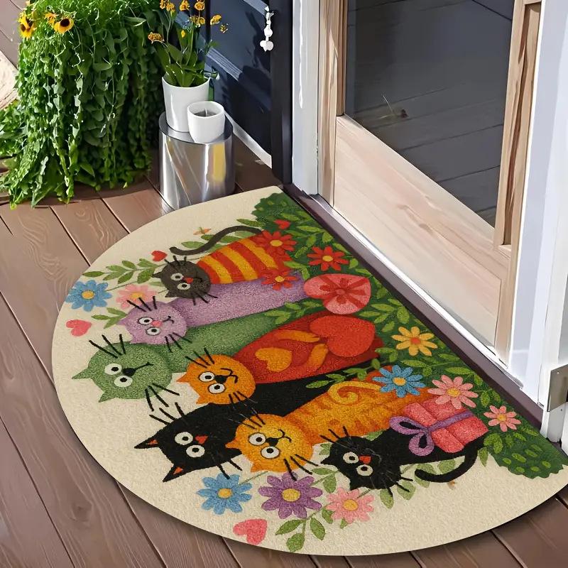 60*90cm Thanksgiving Bedruckte Fußmatten, Dekorative Matten zum Betreten und Verlassen des Hauses, Rutschfeste Fußmatten für Badezimmer und Toiletten 40*60cm