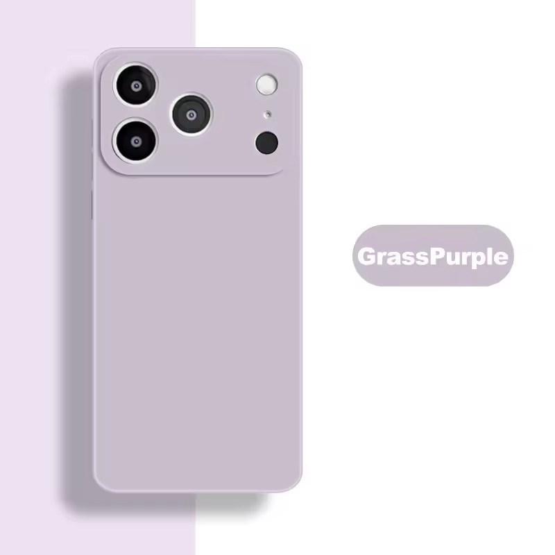 Für iPhone 17 Pro Max Hülle iPhone 17 Pro Max Hülle Weicher Flüssigsilikon Bumper Schutzhüllen für iPhone 17 Air iPhone 17 violett