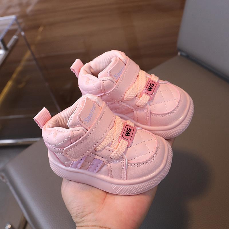 Kinder Kleinkind Schuhe Frühling und Herbst Neue Jungen Sport Schuhe Weiche Sohle Kinder Casual Schuhe Mädchen Klett Laufschuhe 22
