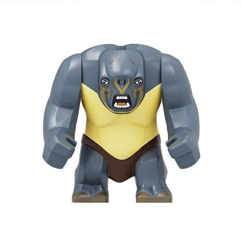 Herr der Ringe Oger Bausteine Figuren Ziegel Lernspielzeug Cartoon Figuren Action Spielzeug Ziegel Kinder gray