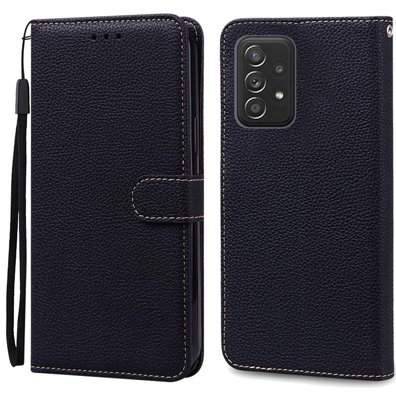 A52 A52S Fall Für Samsung Galaxy A52 Fall Leder Brieftasche Flip Fall Für Samsung Galaxy A52s Fall 5G Schutzhülle fundas Samsung A52 4G 5G schwarz