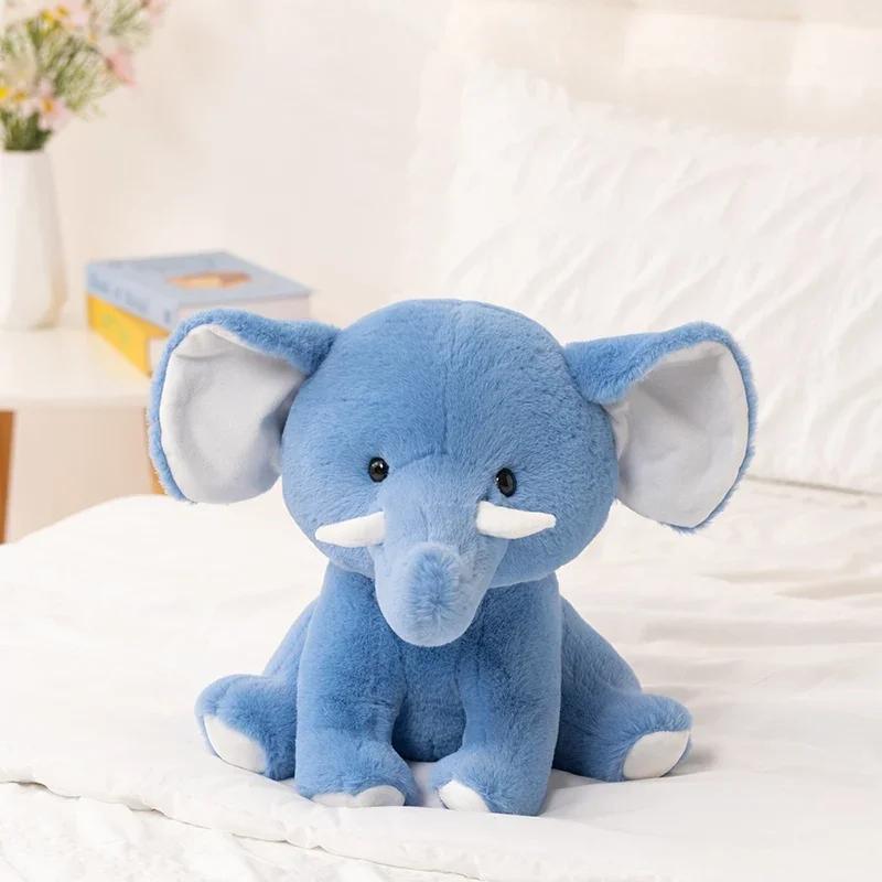 Süßer Kinderweicher Elefant Plüsch Großer Elefant Spielzeug Stofftiere Plüschtiere Kissen Baby Begleitpuppe Kleinkind Spielzeug Neugeborenen Geschenk 35cm