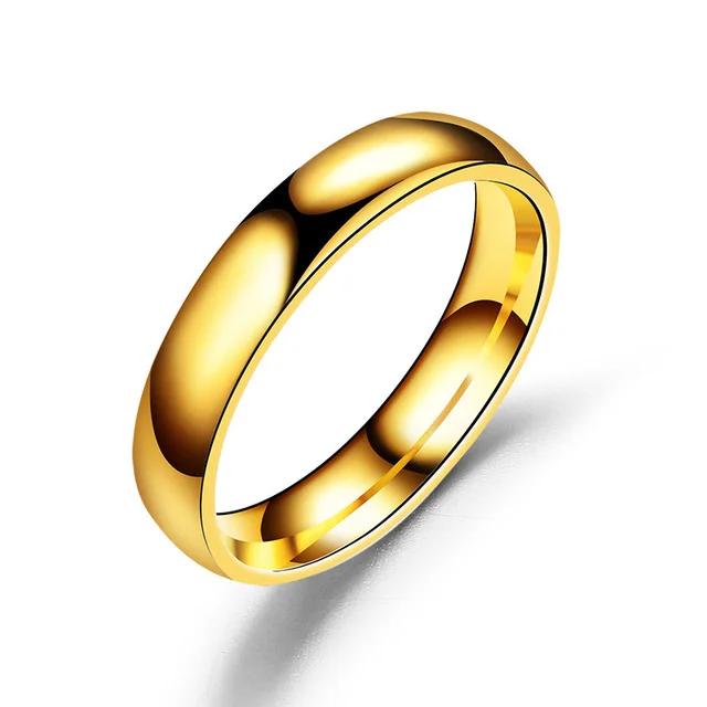 Anlauffreier 2mm 4mm 6mm Edelstahl Goldfarbene Knöchelringe für Damen Minimalistische Goldringe für Damenschmuck 11 yellow