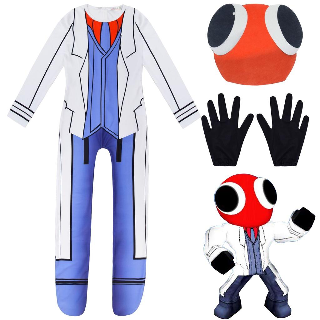Atmungsaktiver Roblox Rainbow Friends Ant Man Kinder Halloween Jumpsuit Maske Cosplay Kostüm 160yard