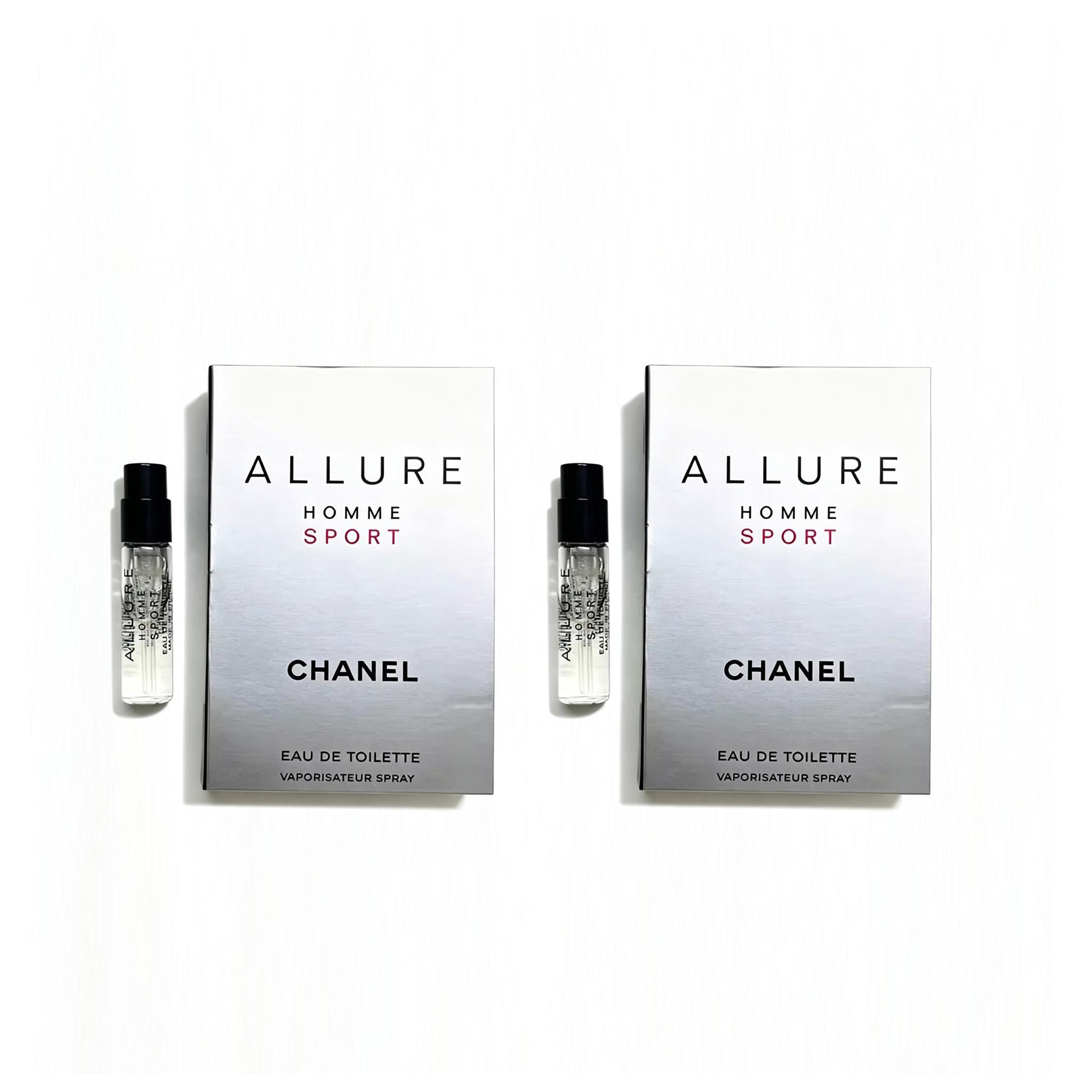 Chanel Allure Homme Sport Eau de Toilette Probenzerstäuber 1,5ml Für Männer two pcs