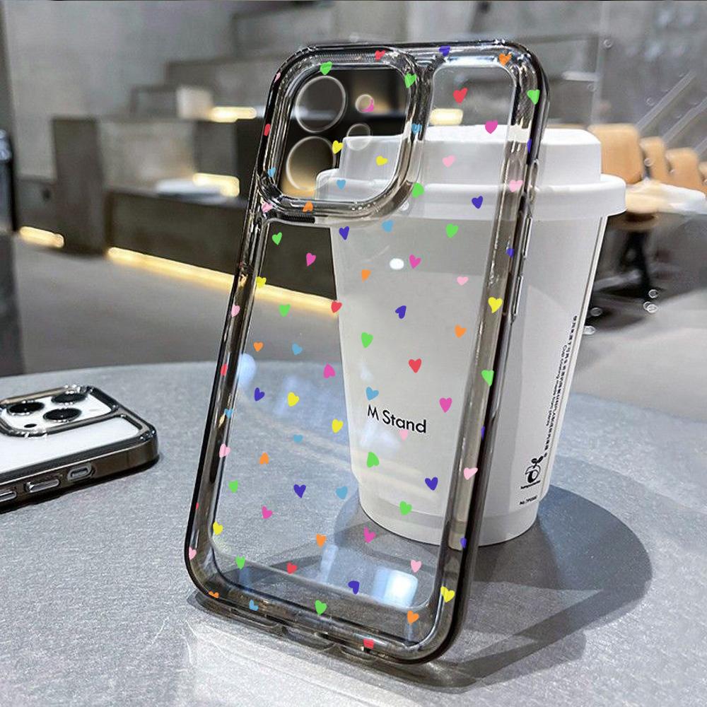 Liebesherz Klare Handyhülle Für iPhone 15 Pro Hülle iPhone 13 11 12 14 16 Pro Max 7 8 Plus XR XS X SE Weiche Stoßfeste Hülle For iPhone 16 Pro gray