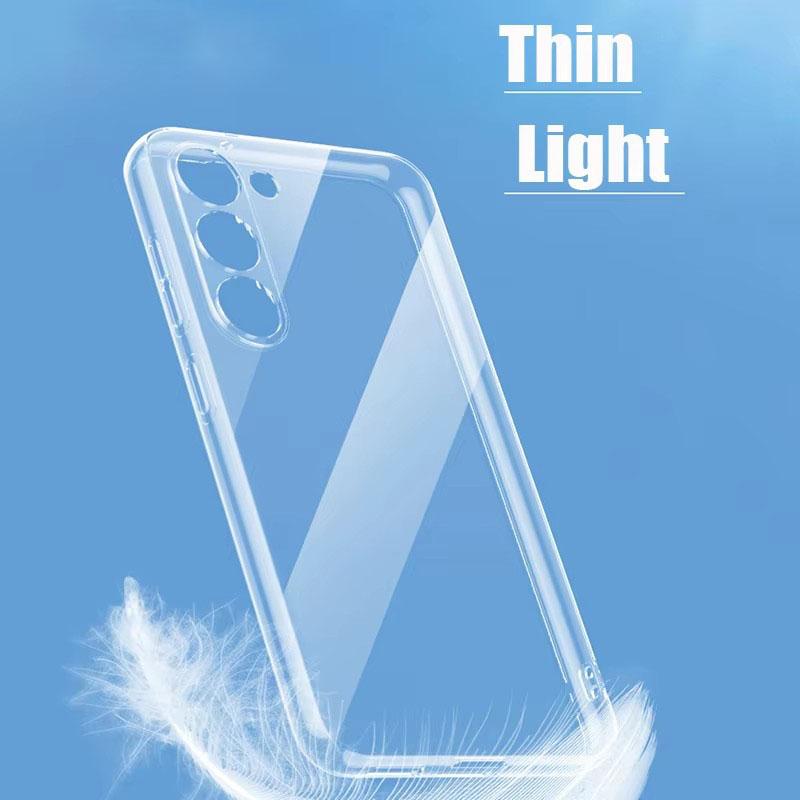 Stoßfeste durchsichtige weiche Silikonhülle für Samsung S25 S24 S23 S22 S21 Ultra plus note20 Galaxy Handyhüllen Abdeckung Galaxy S22 5G