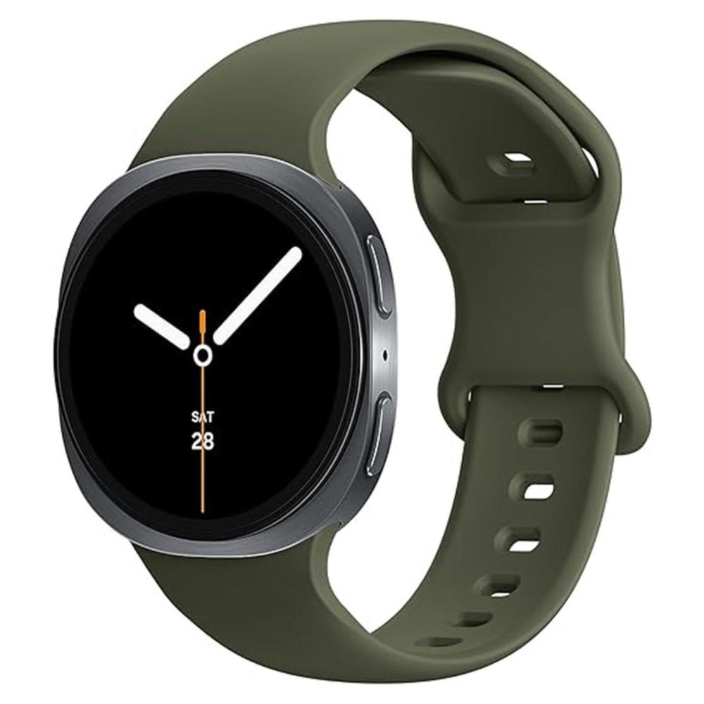 Armband für Samsung Galaxy Watch 8 Armband 44mm 40mm Ersatz Handgelenk Sport Silikon Armband Correa Galaxy Watch8 8 Classic 46mm Galaxy8 classic 46mm dunkelgrüne