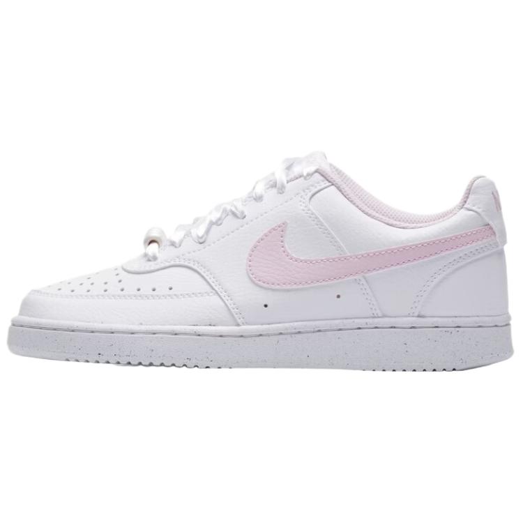 Nike Court Vision Bequeme Modische Low-Top-Sneaker Damen-Sneaker Rosa Weiß IB6652-101 41