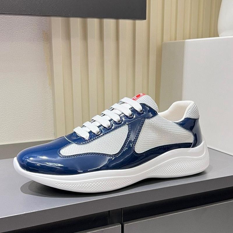 2025 Herrenmode, Persönlichkeit, Damen-Freizeit, voll ausgestattete Sportschuhe, Leder-Mesh, atmungsaktive Laufschuhe, Gummi-Außensohle 45 königsblau