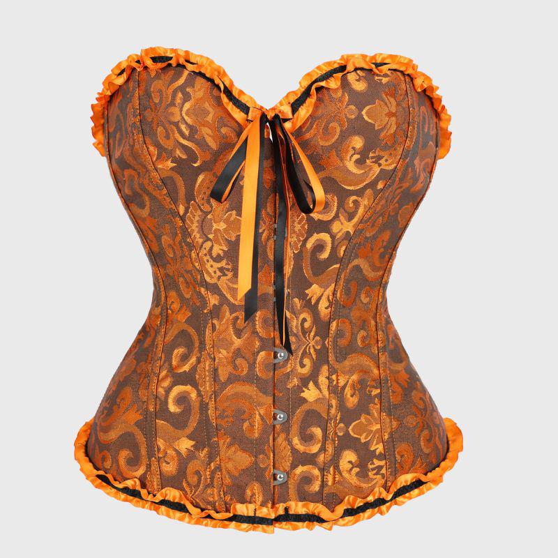 Trägerloses Brautkleid Taillenkorsett: Eng anliegende Korsage S brown