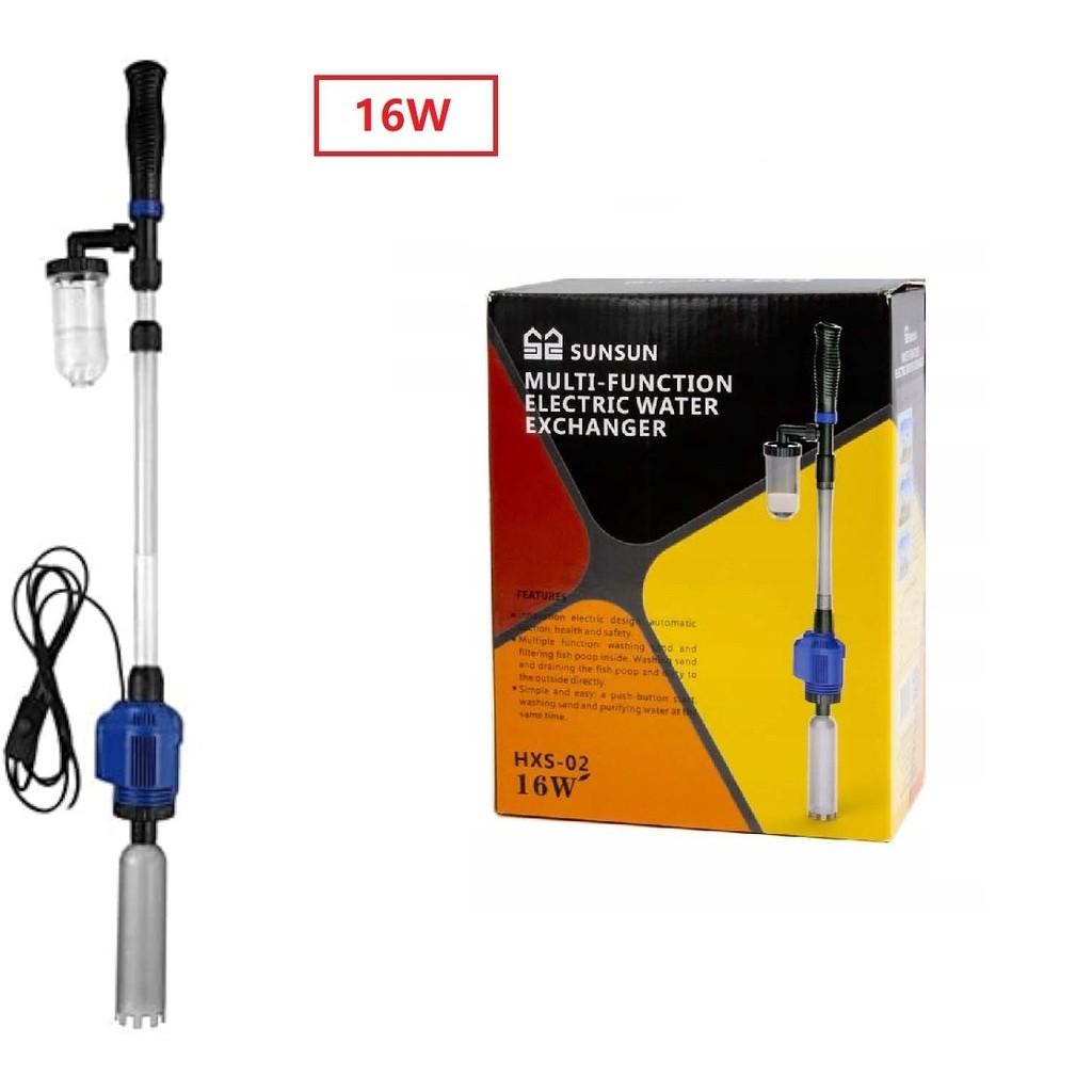 Sunsun HXS-02 16W Stark Saugkraft Aquarium Fischtank Reiniger Aquarium Multifunktion Elektrischer Wasserwechsel HXS-02(16W)
