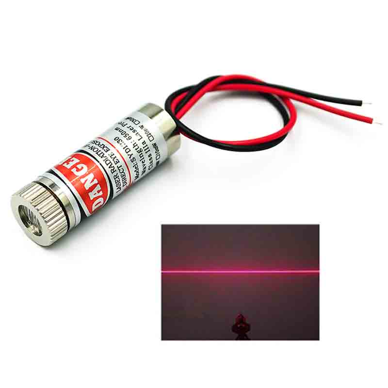 Versand 5mW 650nm Rote Linie Laser Modul Fokus Einstellbar Laser Kopf 5V Industrie Grade B