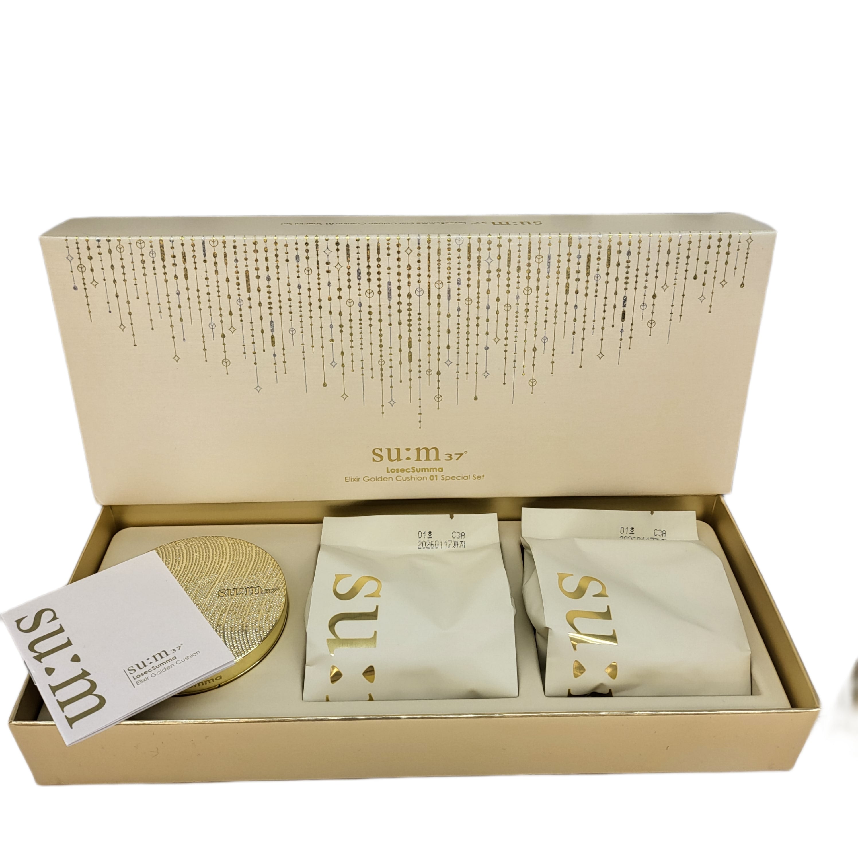 su:m37 LosecSumma Elixir Golden Cushion Special Set 01 Helles Beige 3 Artikel + ZUFÄLLIGES GESCHENK