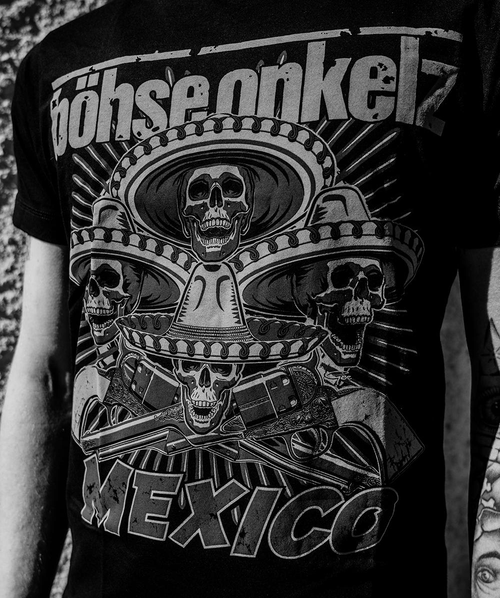 Mexiko Böhse Onkelz High Street Bestseller Herren Damen Kleidung Lässig Baumwolle Klassisch Übergroß Y2k Street Top Kurze Ärmel S