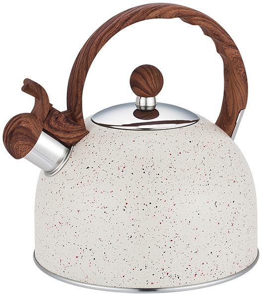 2,5 Liter Edelstahl-Wasserkocher, Teekessel, Edelstahl-Wasserkocher, Edelstahl schwarz