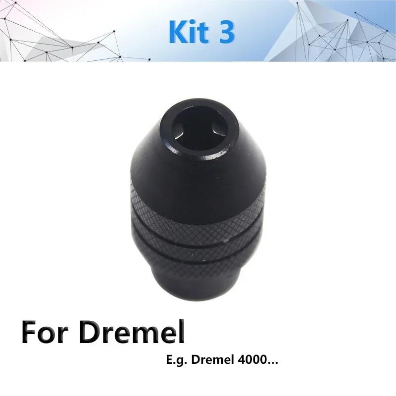 1 Stück M8 / M7 Mini-Bohrfutter Zubehör für Dremel Rotationswerkzeug und Schleifer Schnellerer Bitwechsel Zubehör Khaki