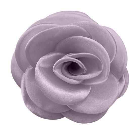 Formelle Anlässe Corsage Französischer Stil Große Kamelie Mesh Stoff Braut Bräutigam Hochzeit Brosche Abschlussball Party Bankett Kleid Anzug Mantel Brosche Kleidung DIY 14cm violett