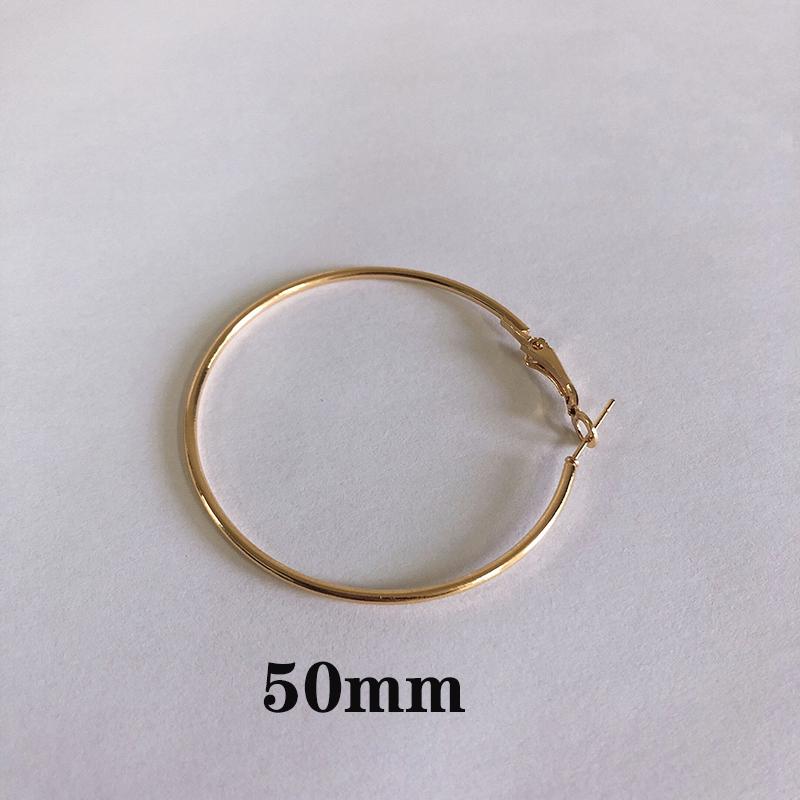 Mode Ohrringe Große Kreis Ohrringe Übertrieben Hop Kreis Ohrring Schmuck Weibliche Große Ohrringe 50mm gold
