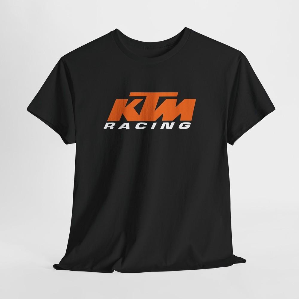 KTM Racing Schwarzes T-Shirt – Unisex Motocross-Tee für Männer oder Frauen 4XL