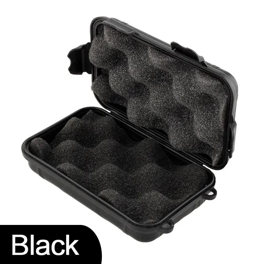 1Pcs Outdoor Kunststoff Box Wasserdicht Luftdichten Überleben Fall Container Camping Outdoor Reise Lagerung Box schwarz