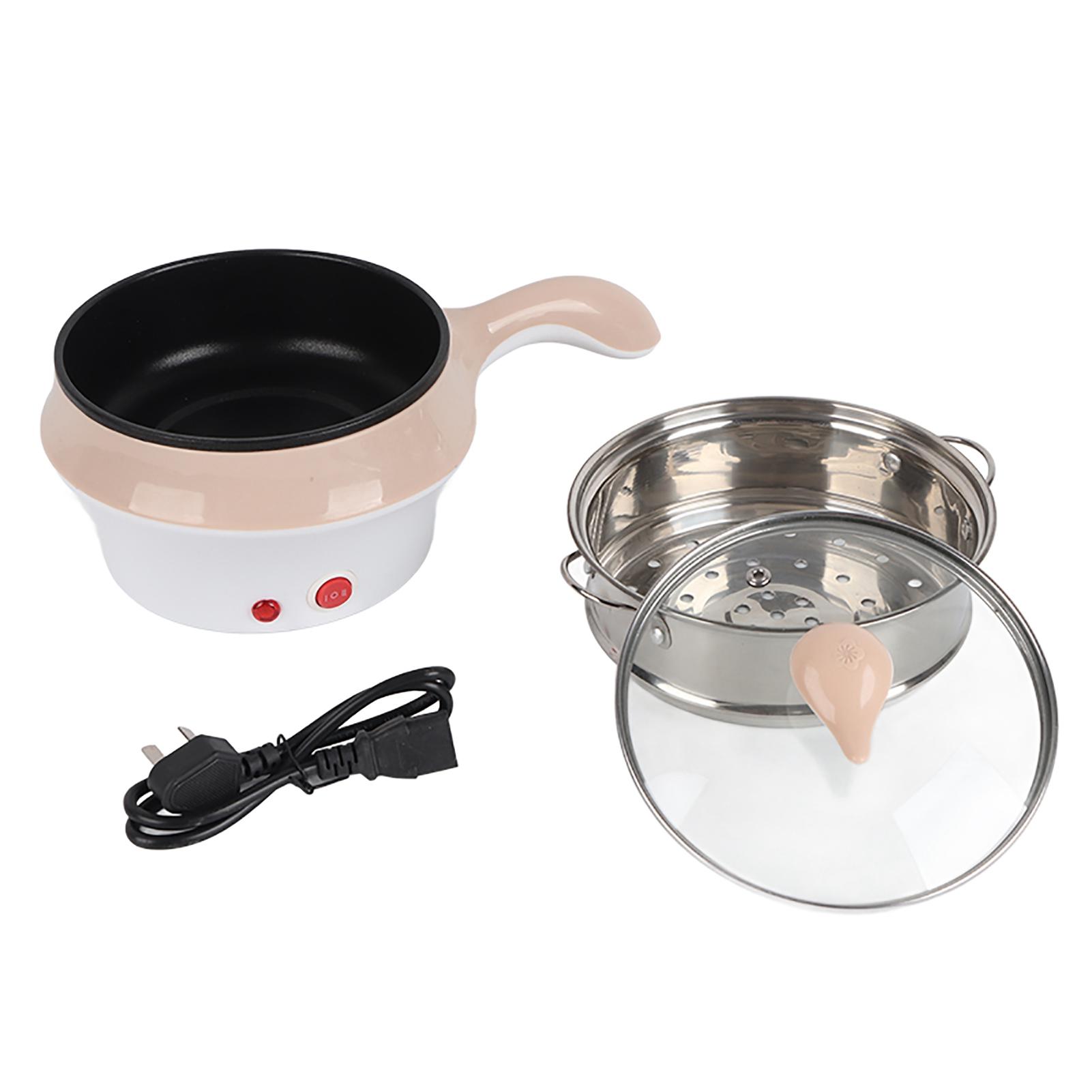 Elektroherd Multifunktionaler tragbarer Mini-Elektro-Bratpfannen-Wok-Reiskocher mit zwei Geschwindigkeiten für khaki