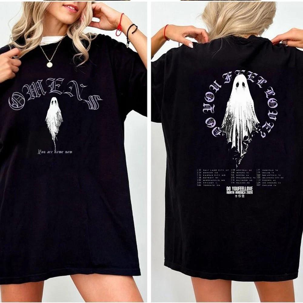 Vintage Bad Omens Geister T-Shirt Bad Omens Tour 2026 T-Shirt für Rock Fans XXXL