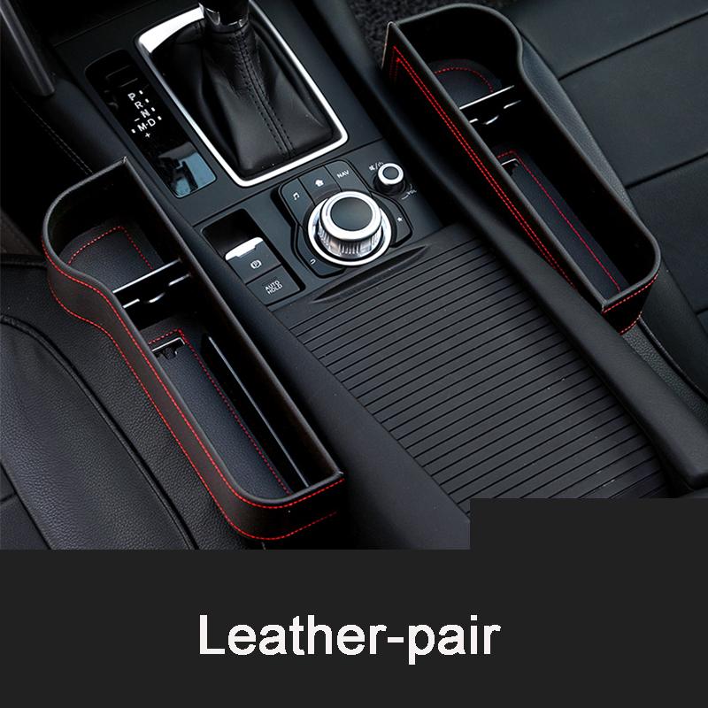 Auto Sitz Lagerung Box Auto Auslaufsicher Tasche Clip Lücke Lagerung Box Lagerung Tasche Multi-funktion Box Auto Teile 1 set schwarz