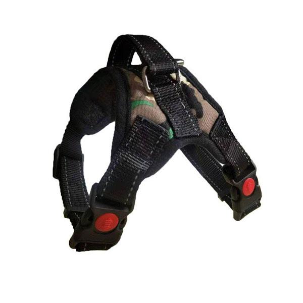 Haustier Hund verstellbare Traktion Weste weicher Brustgurt große Hundeleine Geschirr für Spaziergänge mit Hunden Upgrade XS-XL XL grün/camouflage