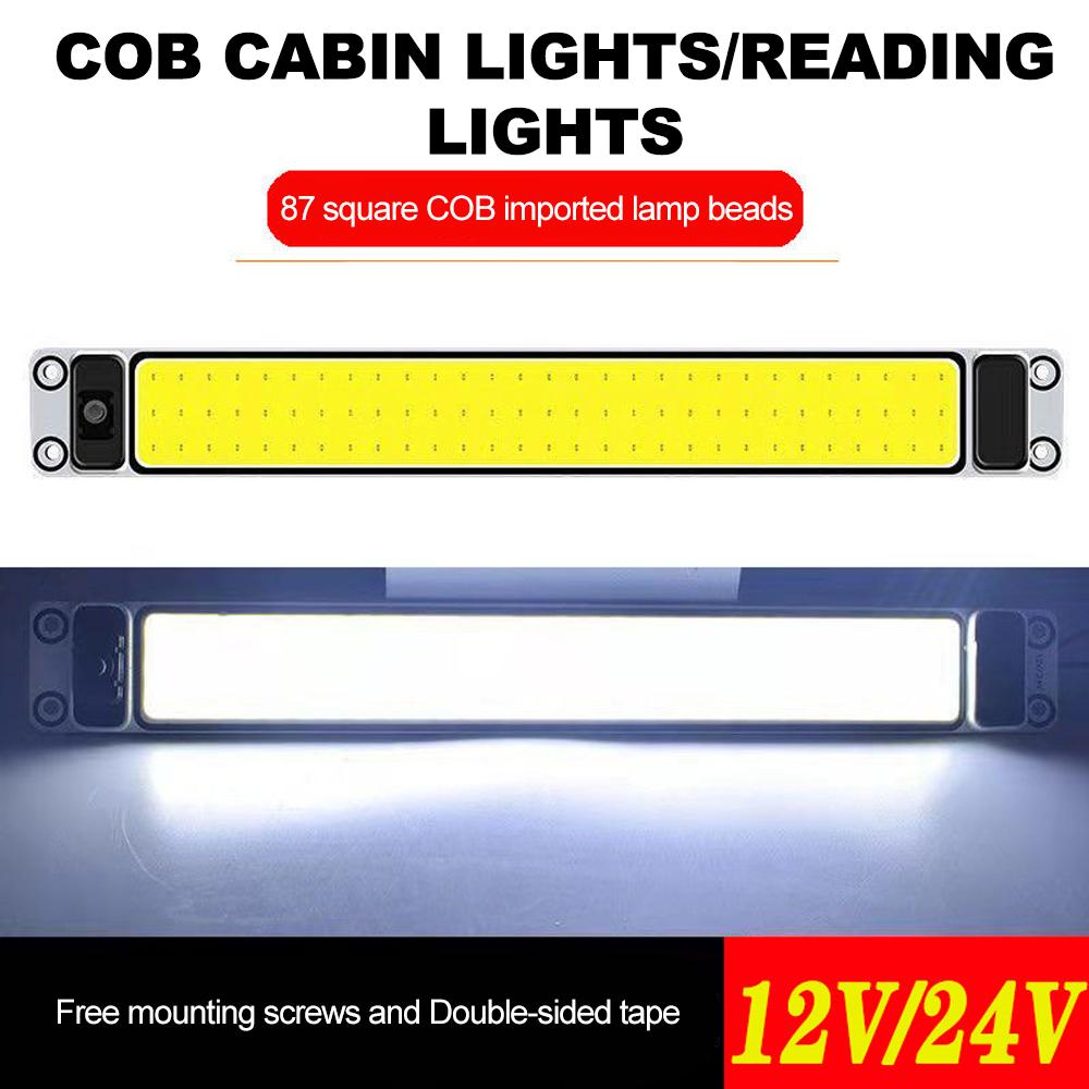 12V-24V COB Auto Dach Licht Auto Innen Licht Auto Dome Licht LED Panel Birne Auto Innen zubehör 87LED
