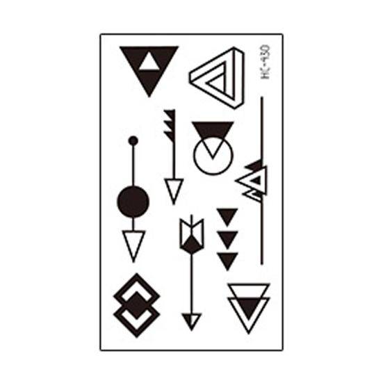 Totem Tattoo, wasserdicht, sicher, schwarze Farbe, beliebter einmaliger Armaufkleber für Partys 10