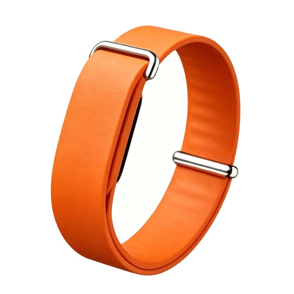 Silikon Sportband Weiches Ersatzarmband für Google Fitbit Air für Männer Frauen orange