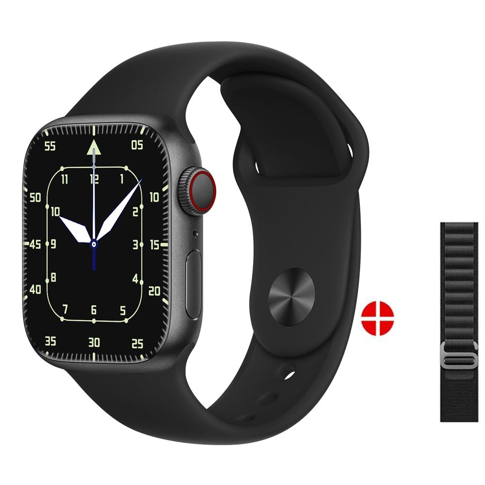 YurKem IWO Serie 7 Smartwatch, wasserdicht, Herzfrequenz, für Herren und Damen, Sport-Fitness-Tracker, Smartwatch