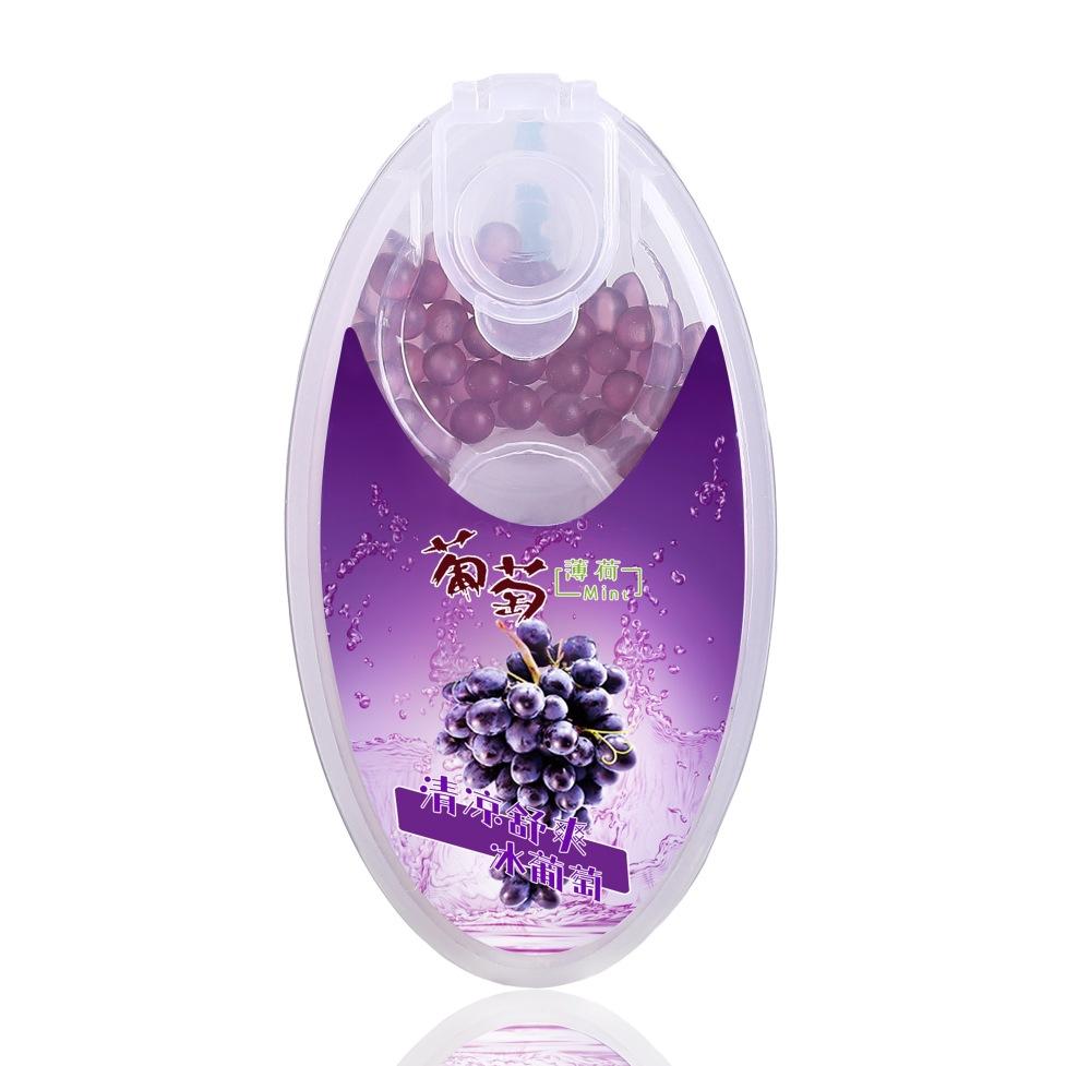 100 TEILE/SCHACHTEL Fruchtiger Geruch Minze Geruch Deodorant Perlen Lufterfrischer Filter Perlen Finger können zerkleinert werden grape flavor
