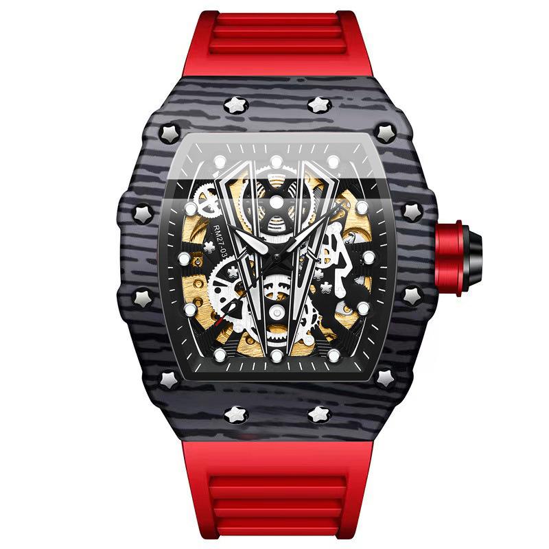 QINGXIYA Mechanische Herrenuhren Top-marke Luxus Business Automatische Uhr Hohe Qualität Silikon Wasserdicht Relogio Masculino