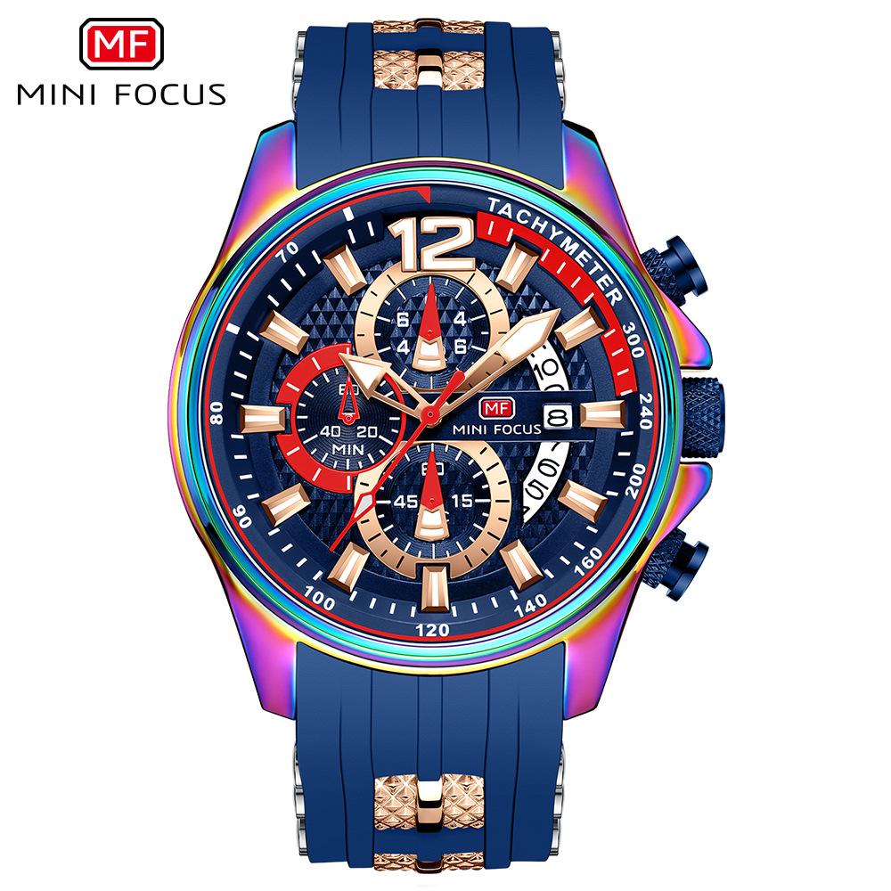 Top Luxus mit Box Mini Focus Uhr Mode Sport Herrenuhr wasserdicht Jieyue Uhr Herren Quarzuhren 0350G