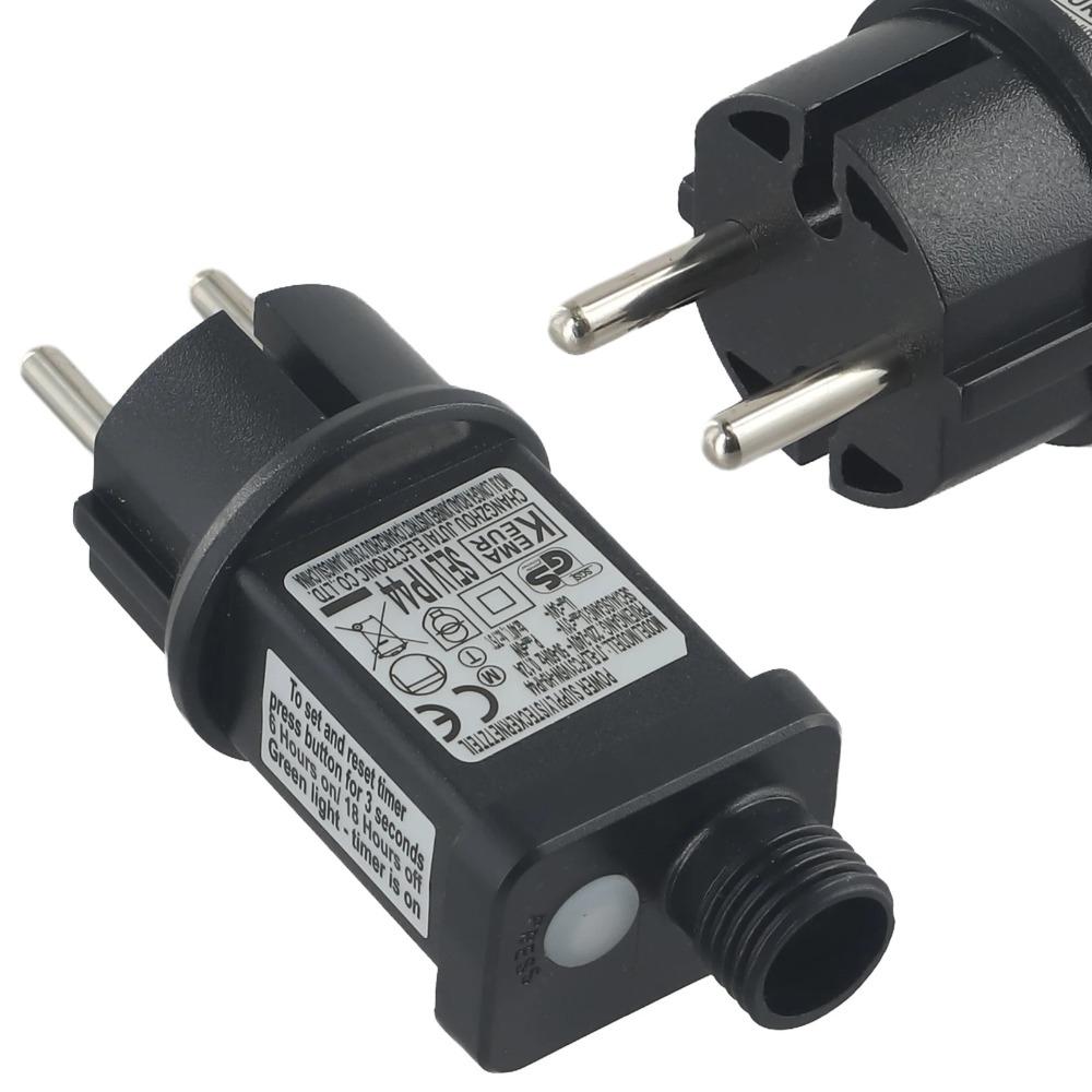 IP44 Netzteil Adapter Lichterkette Netzteil für Weihnachtsbaumbeleuchtung Lichterkette