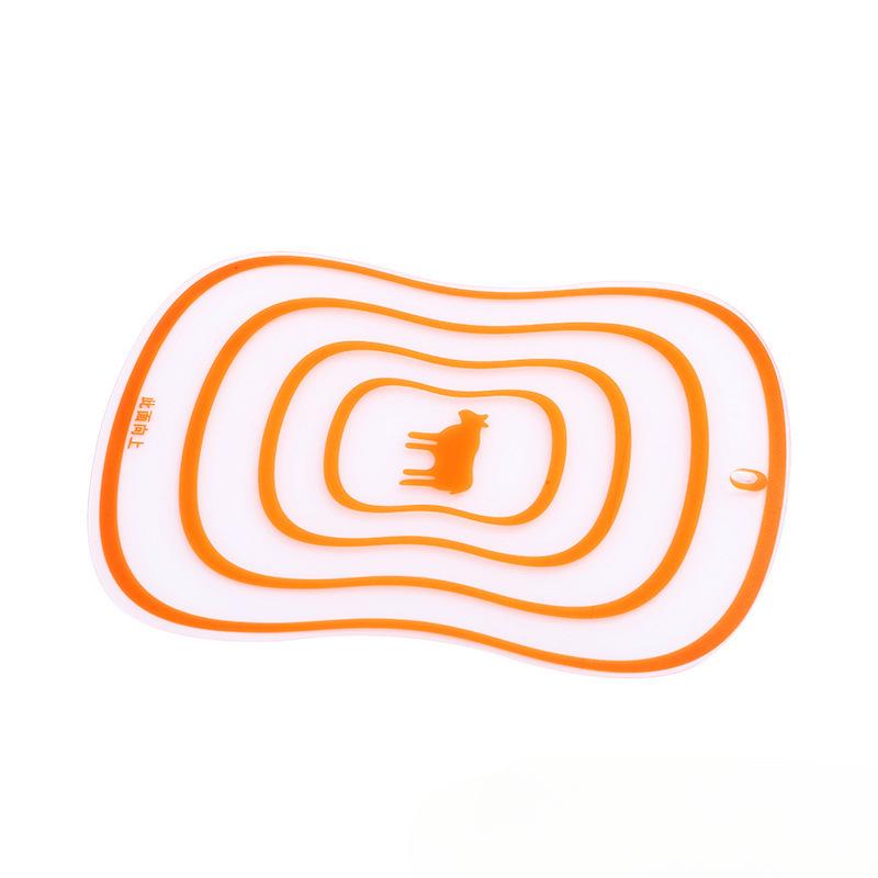 Schneidebrett für Fleisch, Gemüse, Obst, mattiert, transparent, biegsam, klassifiziert, antibakteriell, P21 S 20x15 CM