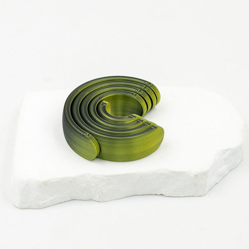 3D-gedrucktes spiralförmiges Fidget-Spielzeug, drehbares Schreibtischspielzeug zur Stressbewältigung, sensorisches Angstlösegeschenk für Erwachsene, Dekompressions-Spinner