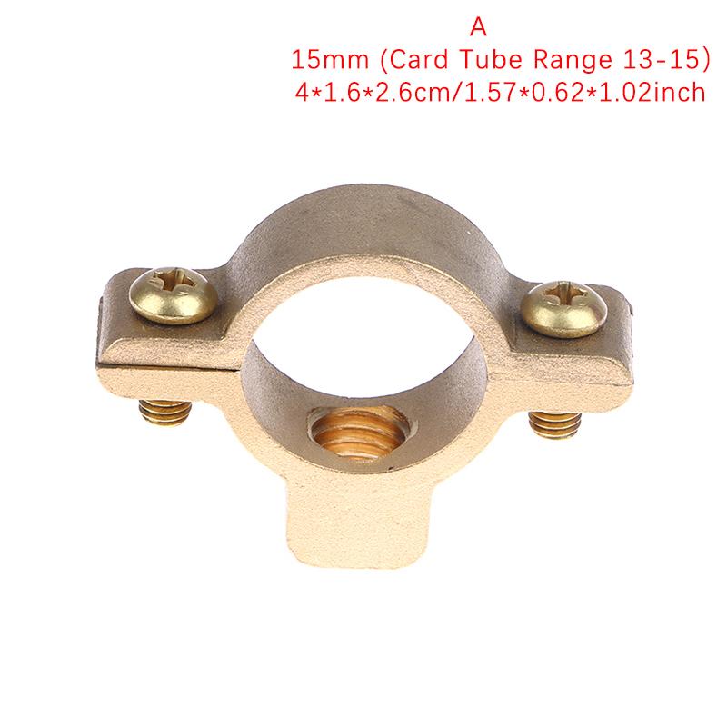 Passend für 15 22 28 35 40 mm Außendurchmesser Rohr Messing M10 Rohrklemme Halterung Stütze Aufhänger Feststehend Sanitär Wasser A