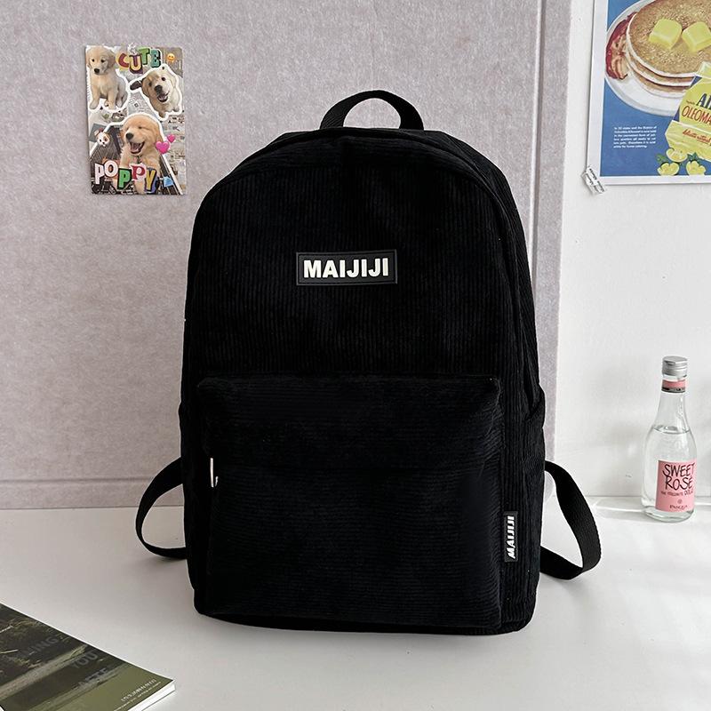 Neuer Rucksack Trendiger Rucksack Einfacher Mode-Rucksack für Paare Große Kapazität Mittelschule Oberschule College-Studenten Einfarbige Schultasche white