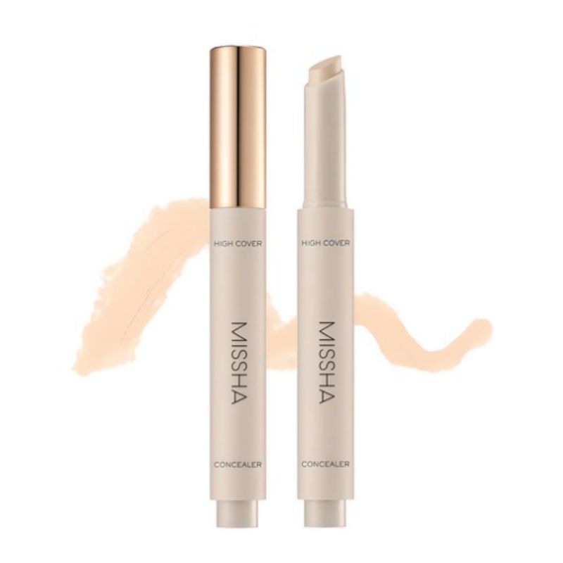 MISSHA High Cover Stay Stick Concealer 2,8g – Full Coverage Langanhaltender Concealer Stick No.23 Sand