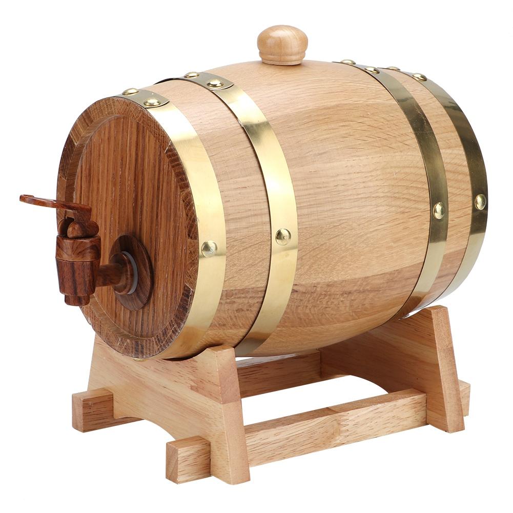 1,5 L Vintage Eiche Holz Wein Barrel Fass Eimer Hause Wein Lagerung Zubehör