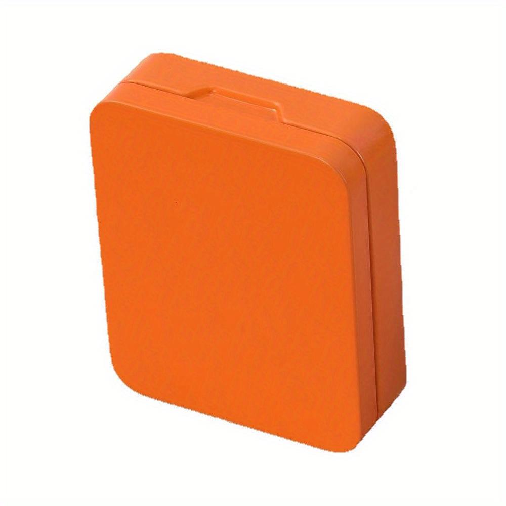 Tragbare Mini Metall Aufbewahrungsbox Schmuck Schlüssel Münzen Weißteedose Hochzeitsbonbons Aufbewahrungsdose Organizer Geschenk orange
