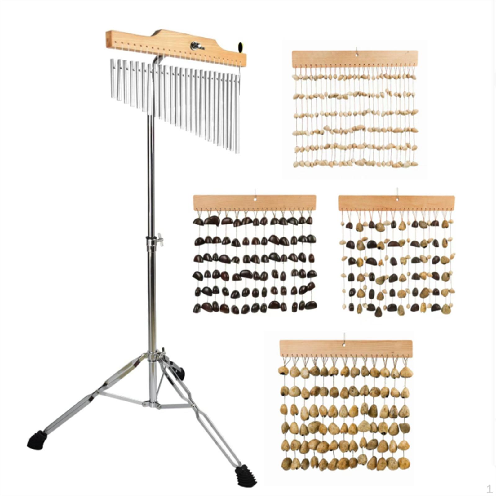 Bar Chimes Ständer Höhenverstellbar Perkussion Musikinstrument Zubehör Windspiel Montage silber