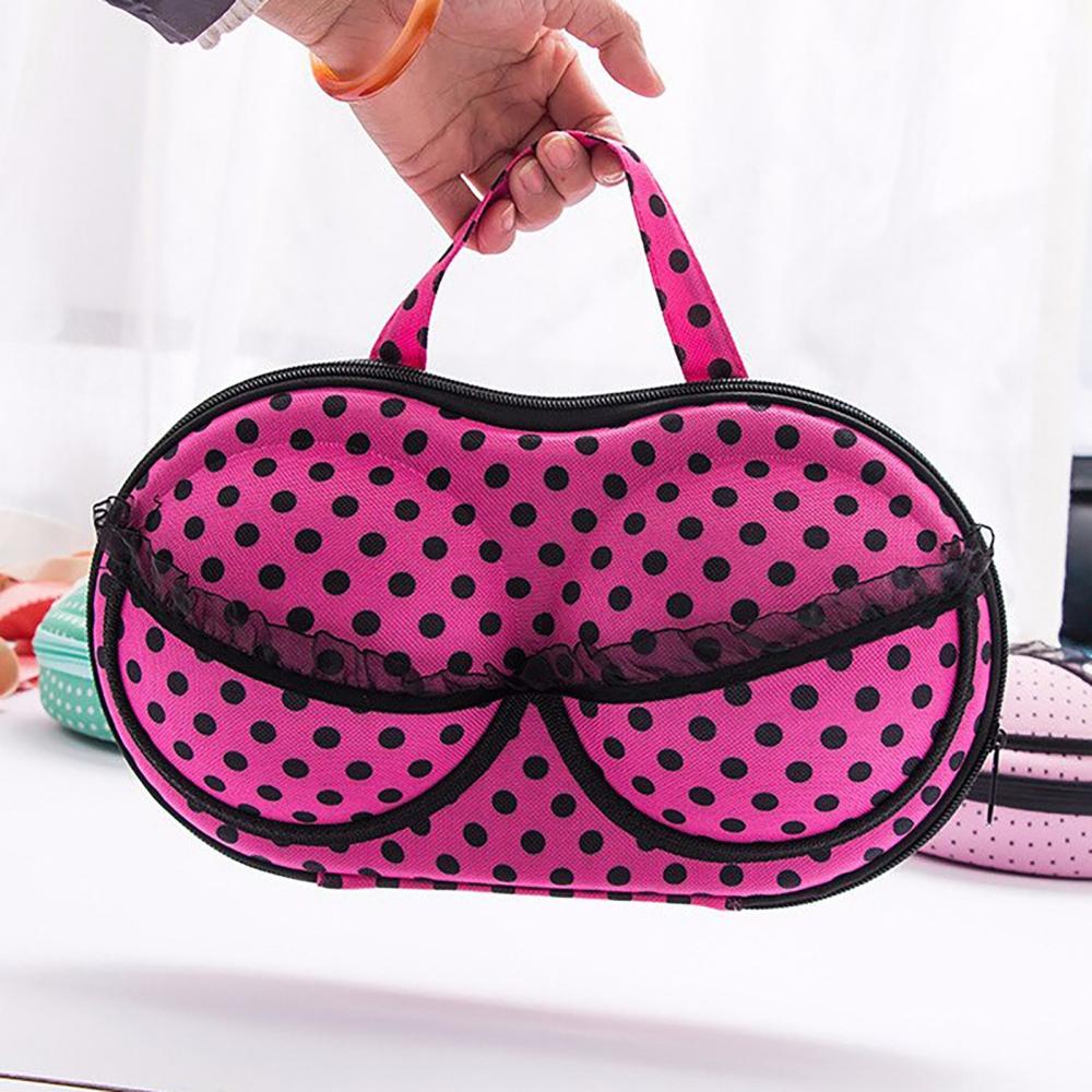 Wasserdichte, tragbare Dessous-Aufbewahrungsbox für Damenunterwäsche und BHs rot