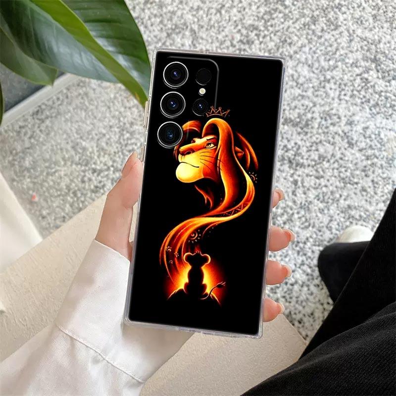 Der König der Löwen Disney Transparente Hülle Für Samsung Galaxy S26 S25 Ultra S24 S22 S26 Plus S20 S23 S21 S25 FE S24 5G Klare Abdeckung Galaxy S10+
